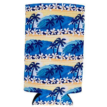 Load image into Gallery viewer, Waves Tropical Beach Pattern 16 oz. Can Coolie