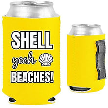 Load image into Gallery viewer, Shell Yeah Beaches Magnetic Can Coolie