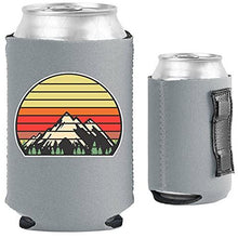 Load image into Gallery viewer, Retro Mountains Magnetic Can Coolie
