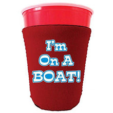 Load image into Gallery viewer, I'm On A Boat Party Cup Coolie