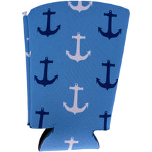 Load image into Gallery viewer, Nautical Anchor Pattern Pint Glass Coolie