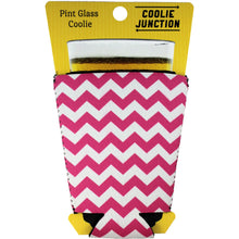 Load image into Gallery viewer, Chevron Stripe Pint Glass Coolie