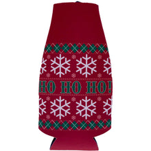 Load image into Gallery viewer, Ho Ho Ho Christmas Sweater Beer Bottle Coolie