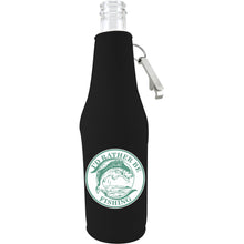 Load image into Gallery viewer, I'd Rather Be Fishing Beer Bottle Coolie With Opener
