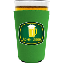 Load image into Gallery viewer, John Beer Pint Glass Coolie