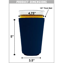 Load image into Gallery viewer, Buffalo Check Pattern Pint Glass Coolie
