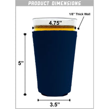 Load image into Gallery viewer, Buffalo Check Pattern Pint Glass Coolie