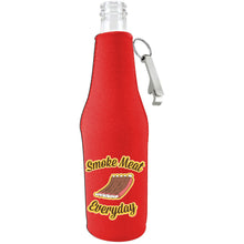 Load image into Gallery viewer, Smoke Meat Everyday Beer Bottle Coolie With Opener