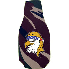 Load image into Gallery viewer, Bald Eagle Mullet Beer Bottle Coolie