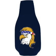 Load image into Gallery viewer, Bald Eagle Mullet Beer Bottle Coolie