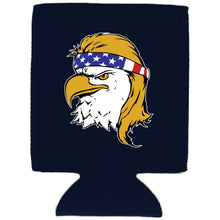 Load image into Gallery viewer, Bald Eagle Mullet Magnetic Can Coolie