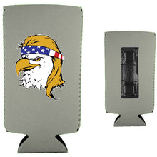 Load image into Gallery viewer, Bald Eagle Mullet Magnetic Slim Can Coolie