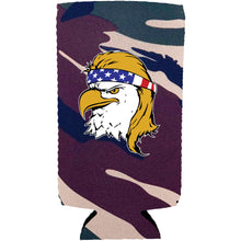 Load image into Gallery viewer, Bald Eagle Mullet Slim Can Coolie