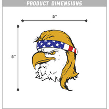 Load image into Gallery viewer, Bald Eagle Mullet Vinyl Sticker 5 Inch, Indoor/Outdoor