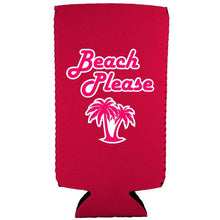 Load image into Gallery viewer, Beach Please Slim Can Coolie