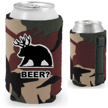 Load image into Gallery viewer, magnetic can koozie with beer bear funny design
