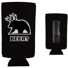 Load image into Gallery viewer, Beer Bear Magnetic Slim Can Coolie