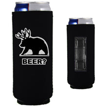Load image into Gallery viewer, Beer Bear Magnetic Slim Can Coolie