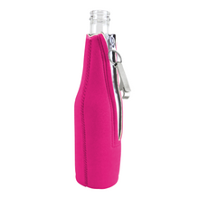 Load image into Gallery viewer, I'm Outdoorsy in that I Like Getting Drunk on Patios Zipper Beer Bottle With Opener