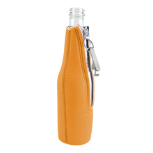 Load image into Gallery viewer, I'm Outdoorsy in that I Like Getting Drunk on Patios Zipper Beer Bottle With Opener