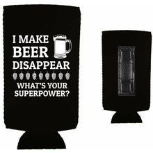 Load image into Gallery viewer, I Make Beer Disappear Magnetic Slim Can Coolie
