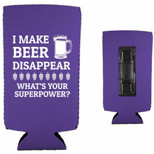 Load image into Gallery viewer, I Make Beer Disappear Magnetic Slim Can Coolie