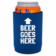 Load image into Gallery viewer, Beer Goes Here Full Bottom Can Coolie
