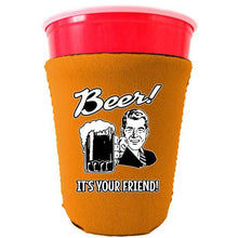 Load image into Gallery viewer, Beer! It's Your Friend! Party Cup Coolie