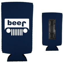 Load image into Gallery viewer, Beer jeep Magnetic Slim Can Coolie

