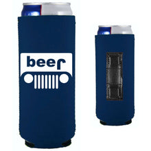 Load image into Gallery viewer, Beer jeep Magnetic Slim Can Coolie