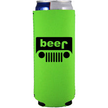 Load image into Gallery viewer, Beer jeep Slim Can Coolie