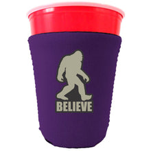 Load image into Gallery viewer, Bigfoot Believe Funny Party Cup Coolie