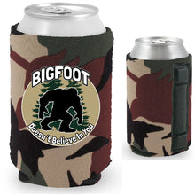 Load image into Gallery viewer, Bigfoot Doesn't Believe In You Magnetic Can Coolie