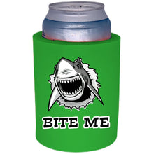 Load image into Gallery viewer, Bite Me Shark Thick Foam"Old School" Can Coolie