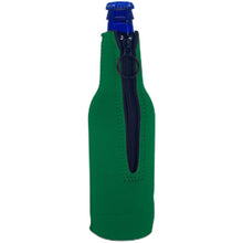 Load image into Gallery viewer, Weekend Forecast Drinking with a chance of Camping Beer Bottle Coolie With Opener