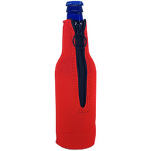 Load image into Gallery viewer, It&#39;s Not Gonna Lick Itself Candy Cane Beer Bottle Coolie with Bottle Opener
