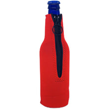 Load image into Gallery viewer, It's Not Gonna Lick Itself Candy Cane Beer Bottle Coolie with Bottle Opener