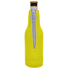 Load image into Gallery viewer, I Love Wieners Neoprene Zipper Beer Bottle Coolie