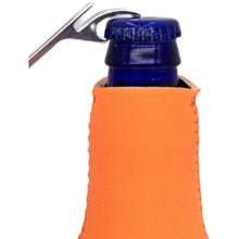 Load image into Gallery viewer, Weekend Forecast Drinking with a chance of Camping Beer Bottle Coolie With Opener