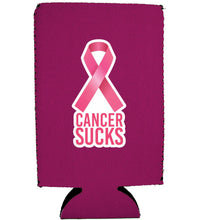 Load image into Gallery viewer, Cancer Sucks 16 oz. Can Coolie