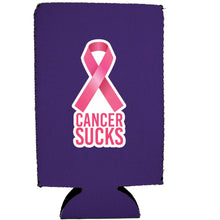 Load image into Gallery viewer, Cancer Sucks 16 oz. Can Coolie