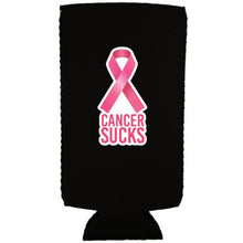 Load image into Gallery viewer, Cancer Sucks Slim Can Coolie