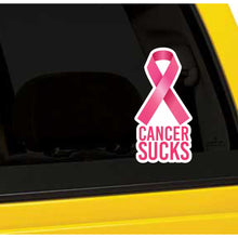Load image into Gallery viewer, Cancer Sucks Vinyl Sticker 5 Inch, Indoor/Outdoor