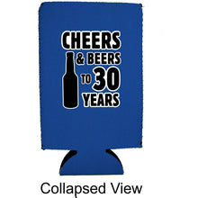 Load image into Gallery viewer, Cheers & Beers to 30 Years 16 oz Can Coolie