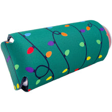 Load image into Gallery viewer, Christmas Lights Pattern 16 oz. Can Coolie