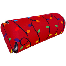 Load image into Gallery viewer, Christmas Lights Pattern 16 oz. Can Coolie