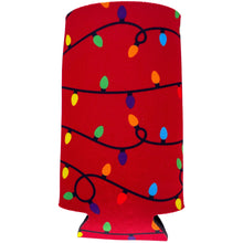 Load image into Gallery viewer, Christmas Lights Pattern 24oz Can Coolie