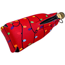 Load image into Gallery viewer, Christmas Lights Pattern Zipper Bottle Coolie