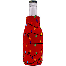Load image into Gallery viewer, Christmas Lights Pattern Zipper Bottle Coolie