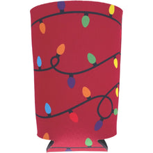 Load image into Gallery viewer, Christmas Lights Pattern Pint Glass Coolie